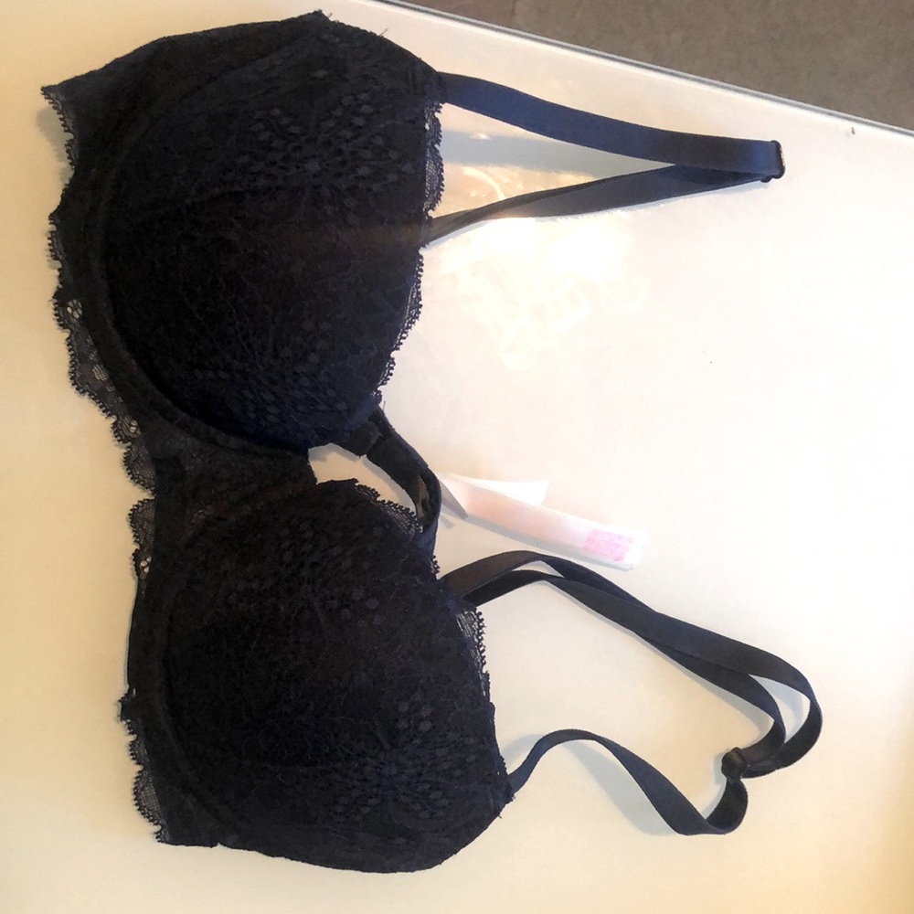 Pink push up bra